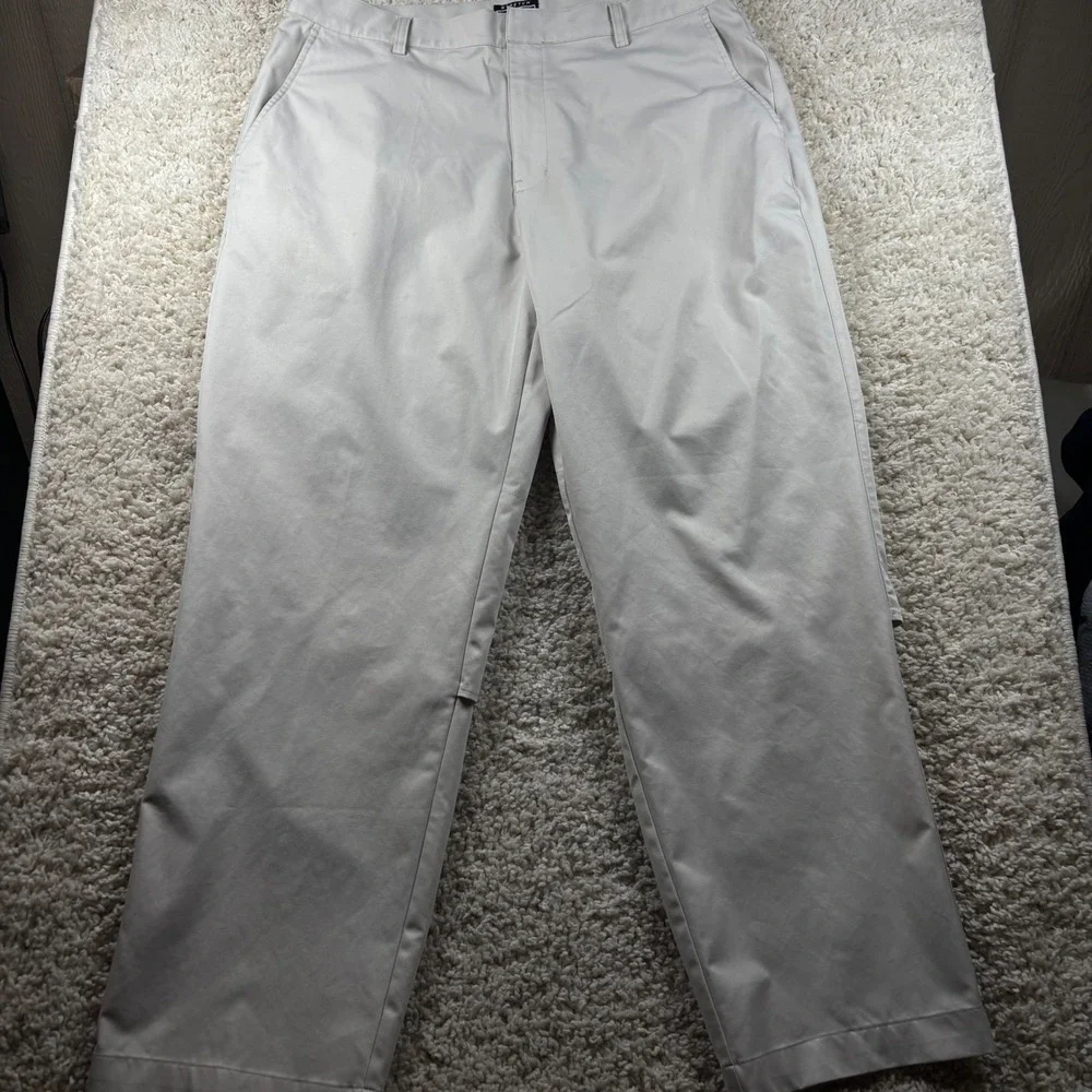 Adidas Men Golf Pants 36x32 (Fits 36x29) Climacool Vented Performance Flat Front